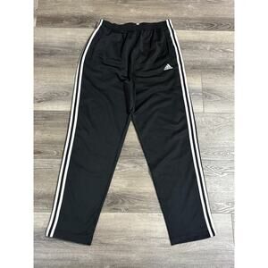 Vintage 2000s Adidas Black Striped Breakaway Warmup Pants Retro - Men’s Large